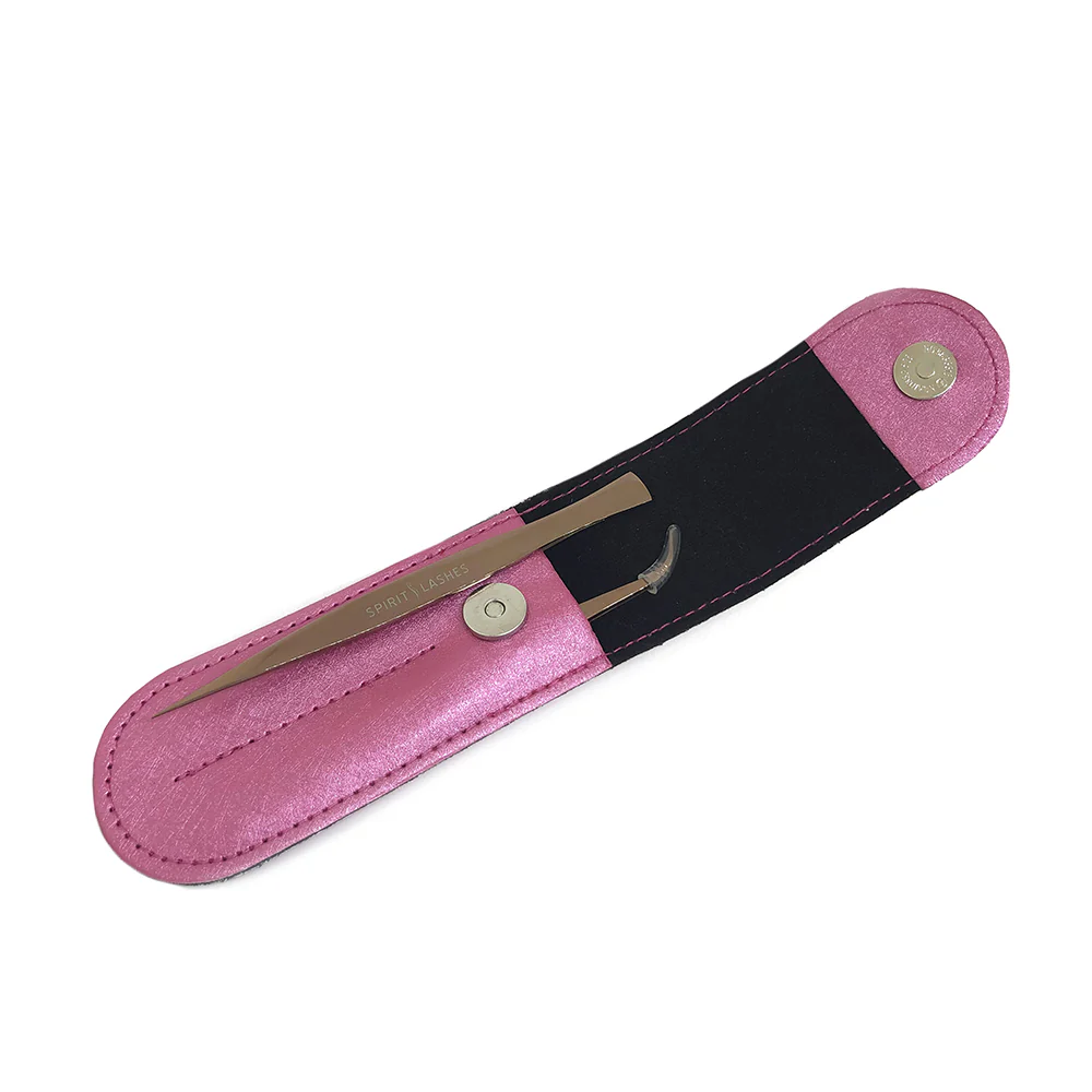 Kétrészes szempilla csipesz tok-Pink - Image 3